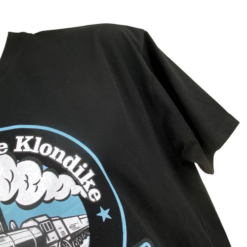 Glacier Bay Mens Graphic T-Shirt Black Size XL Skagway Alaska Klondike SS NEW - Picture 10 of 16