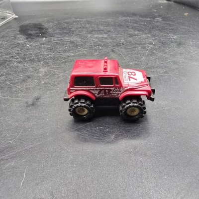 Vintage 1986 McDonalds Schaper Stomper Mini 4x4  #78 Jeep Renegade - Maroon Red