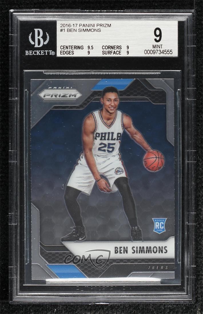 2016-17 Panini Prizm Ben Simmons #1 BGS 9 MINT 1yj