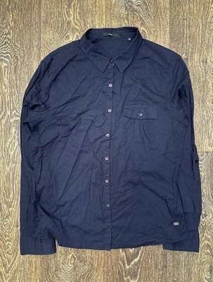 Women Zero Shirt Navy Cotton 46
