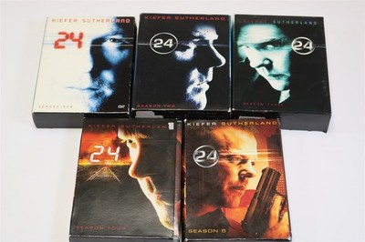 24 LOT - Seasons 1 2 3 4 5 (First Second Third Fourth Fifth) DVD
