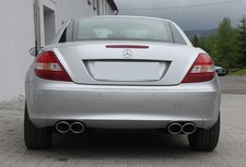 FOX Sportauspuff Mercedes SLK R171, Bj. 2004-2011, 2x115x85mm oval je re/li FOX Sportauspuff Mercedes SLK R171, Bj. 2004-2011, 2x115x85mm oval je re/li