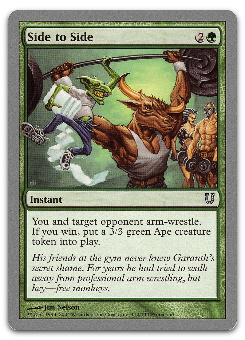 Side to Side #110 (LP) Unhinged UNH Magic MTG