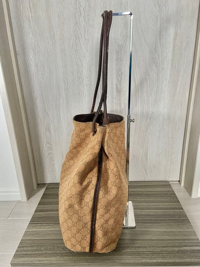 Angelic GUCCI Tote Bag GG Pattern Canvas Leather Shoulder Bag Large C-251215-13 thumbnail 23