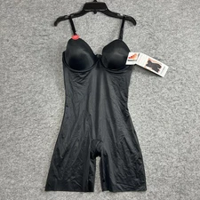 SPANX Assets Red Hot Label Womens Strapless Cupped Bodysuit, Large, Very Black