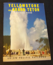 Vintage 1950's Union Pacific Railroad Yellowstone and Grand Teton Booklet