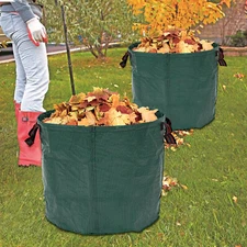 2-Pack 400L/106Gallon Lawn Garden Bags Reusable Yard Leaf Waste Bags-Storage Bag