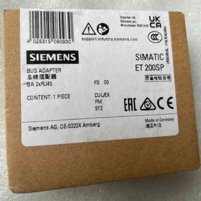 1PC Siemens 6ES7 193-6AR00-0AA0 Bus Adapter 6ES7193-6AR00-0AA0 New In Box