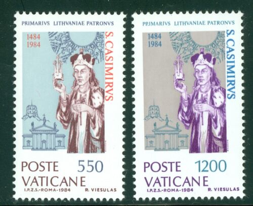 1984 Vatikanstadt Sc # 731-2: Tod des heiligen Kasimir von Litauen postfrisch - Bild 1 von 1