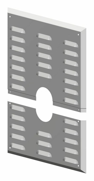 Atec Abgas Wandblende 280 X 350 Mm Mit HinterlüFtung Dn 60 Abgasrohr Schornstein-image