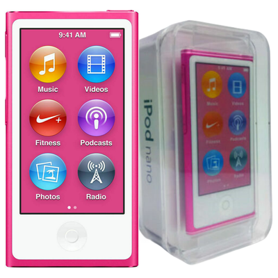 Apple iPod nano 7th Generation 16GB MP4 Player - Pink for sale 
