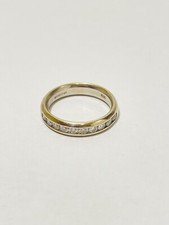 18ct 10 Stone Channel Set Half Eternity Ring - HALF PRICE SALE - 507C