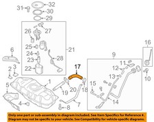 KIA OEM 14-19 Soul EV Fuel System Fuel System Components-Filler Hose 31036B2500