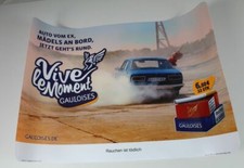 Gauloises Reklame Schild Poster , Plakat - Plastik - ca 65x46 - Auto vom Ex 243