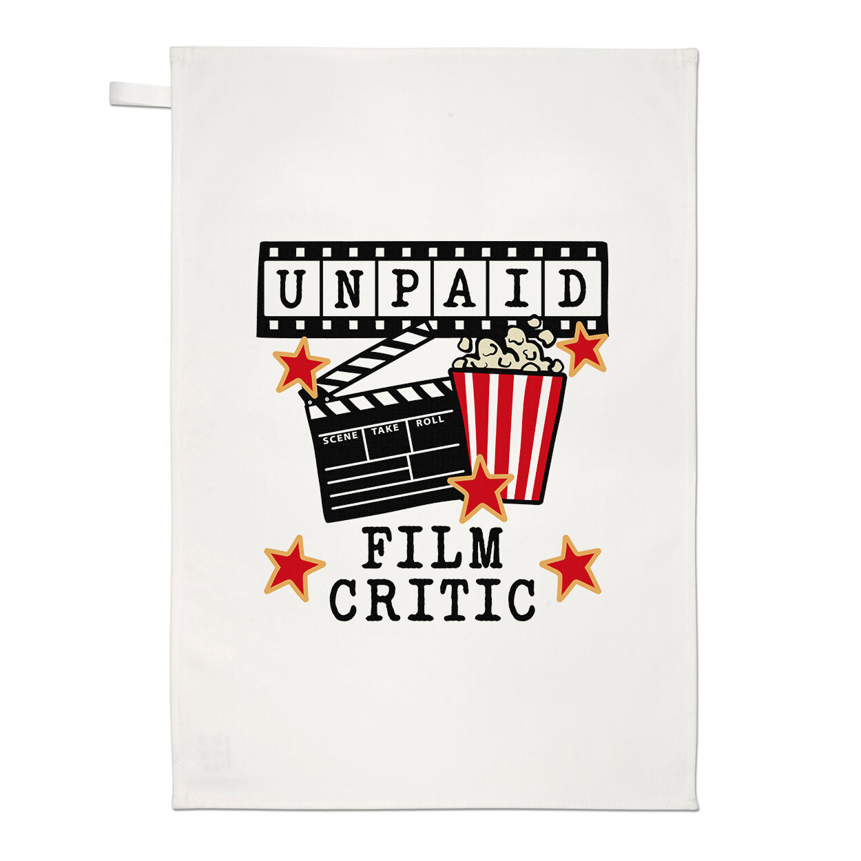 Unpaid Film Critic Tea Towel Movie Director Mum Dad Brother Sister Birthday