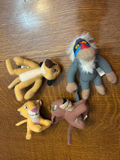 The Lion King 2 Simba's Pride 1998 McDonalds Happy Meal toy soft plush lot of 4