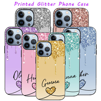 Print Bling Gel Cover Personalized Phone Case For iPhone 15 14 13 Pro Max 12 11