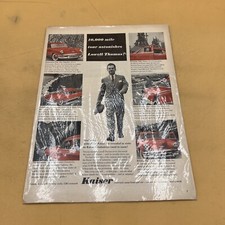 Kaiser Frazer Corp 1962 Dealer Showroom Sales Brochure Single Sheet Poster