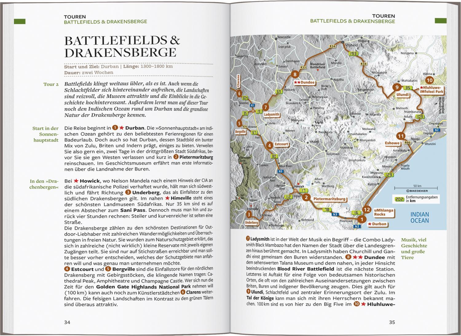 Thumbnail - Baedeker Reiseführer Südafrika, Eswatini, Lesotho Friedrich Köthe