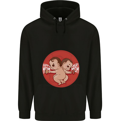 Angry Mom Neu Baby Schwangerschaft Schwanger Herren 80% Baumwolle Hoodie