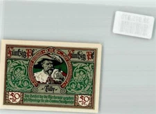 39975870 - 8803 Rothenburg Emergency Money of the City Fifty Pfennig Portrait of