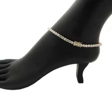 New Women's Fashion Cubic Zirconia 4mm/10",11",12" Tennis Chain Anklet RAK133