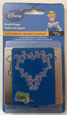 DISNEY Cuttlebug Provo Craft ''HEART FRAME'' Cut & Emboss! #37-1719 New!