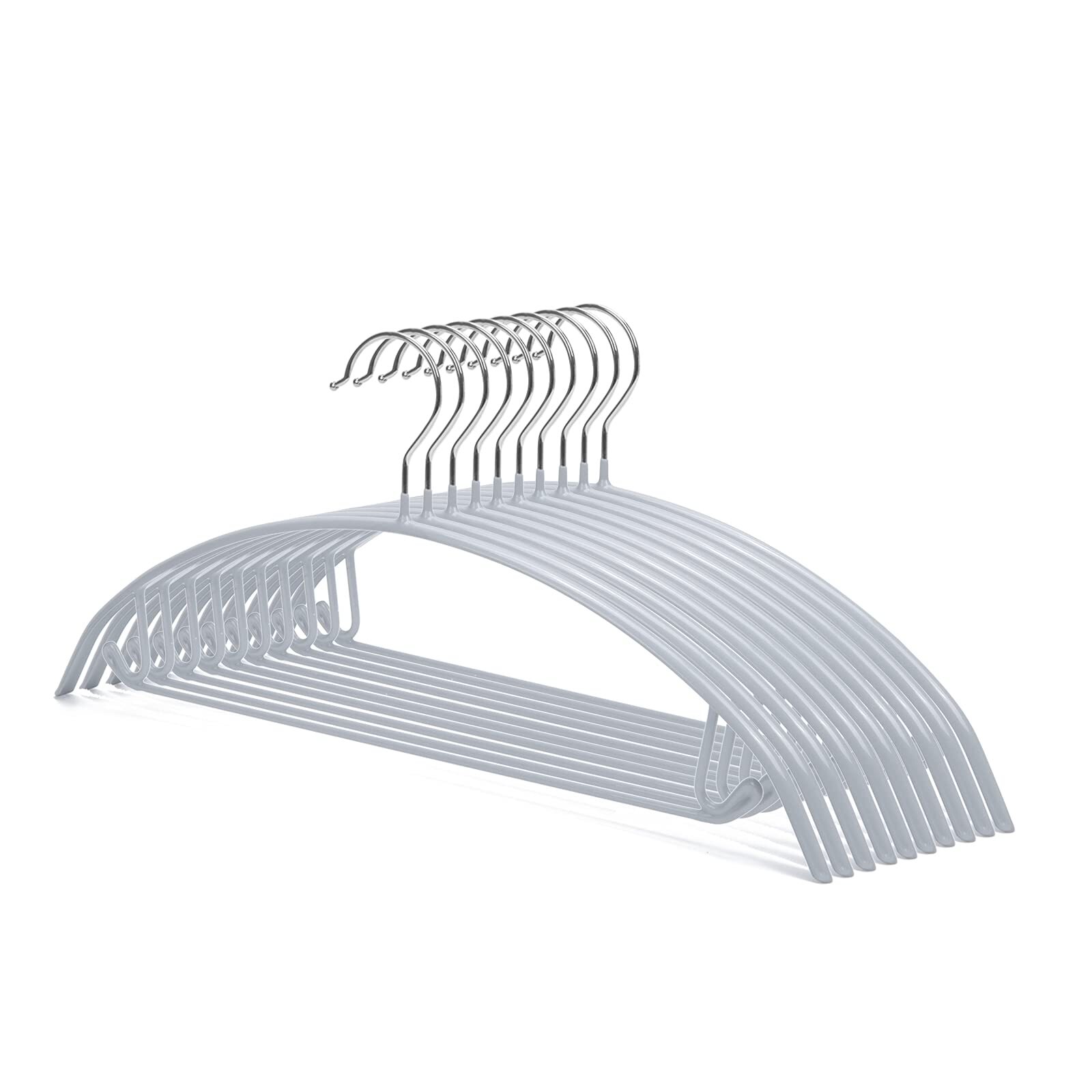 Non-Slip PVC Coating Sweater & Suit Hangers with Shoulder Bumps
