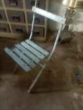 Sedia Giardino Antica Originale Bistrot Francia 1900 