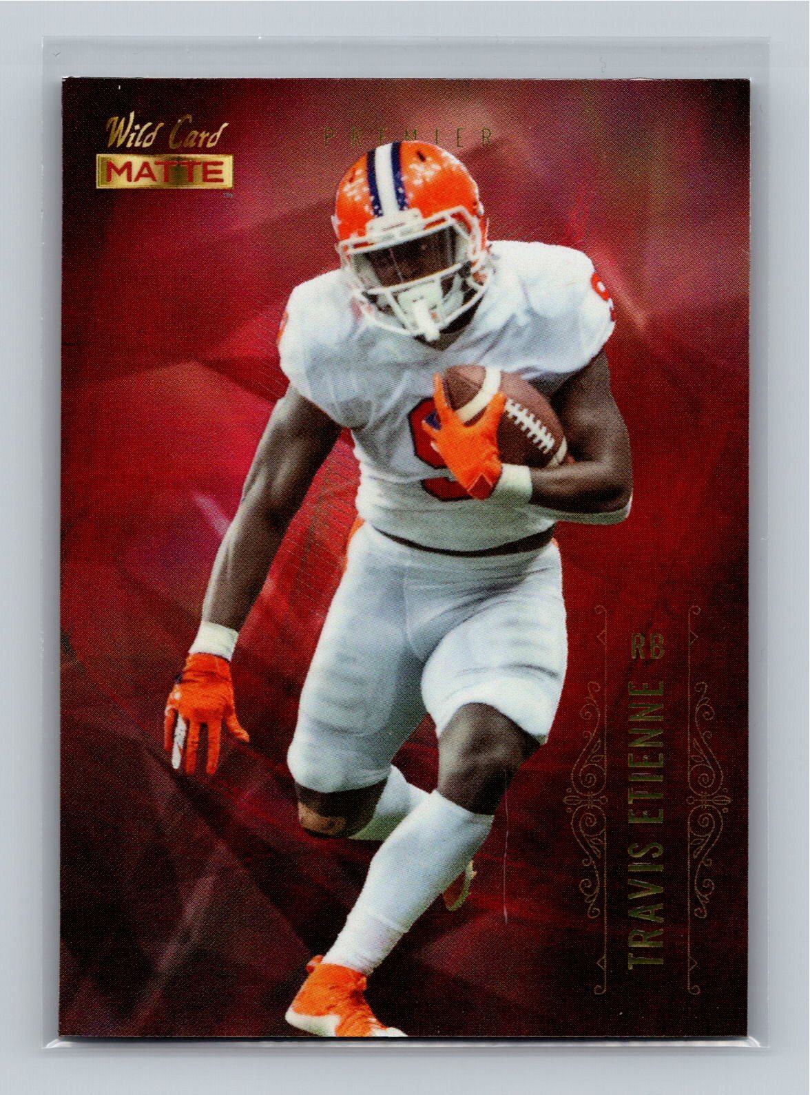 Travis Etienne Wild Card Matte Red Premier Edition #MBC10 10 Stripe