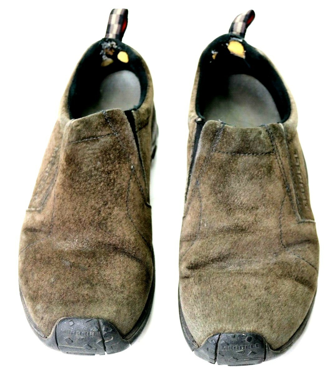 Merrell Jungle Moc Mens Size 11 Olive Green Suede Slip On Shoes J60787 Merrell Men Jungle Moc J60787 Suede SlipOn Shoes Gunsmoke  main image 4
