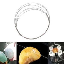 Diamond Wire Saw Silver Minimal Loss 1 Meters/lot for Glass Jewelry Ceramics