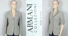 GIORGIO ARMANI Italy Antinea Houndstooth Wool Tailored Jacket Blazer 4