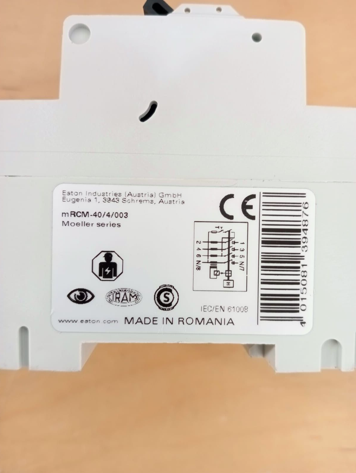 EATON mRCM-40/4/003 40A 4P 30mA RCCB Residual Current Circuit Breaker ...