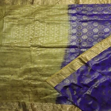 Namaste Vintage Heavy 100% Pure Silk Sarees Full Zari Woven Wedding Sari Fabric