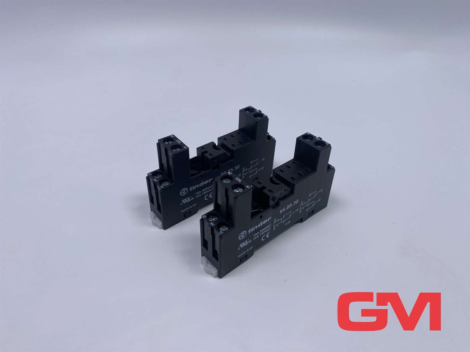 2x Finder Relay Socket 95.85.30 Relay Socket Screw Base 81.9x15.5x46.8mm