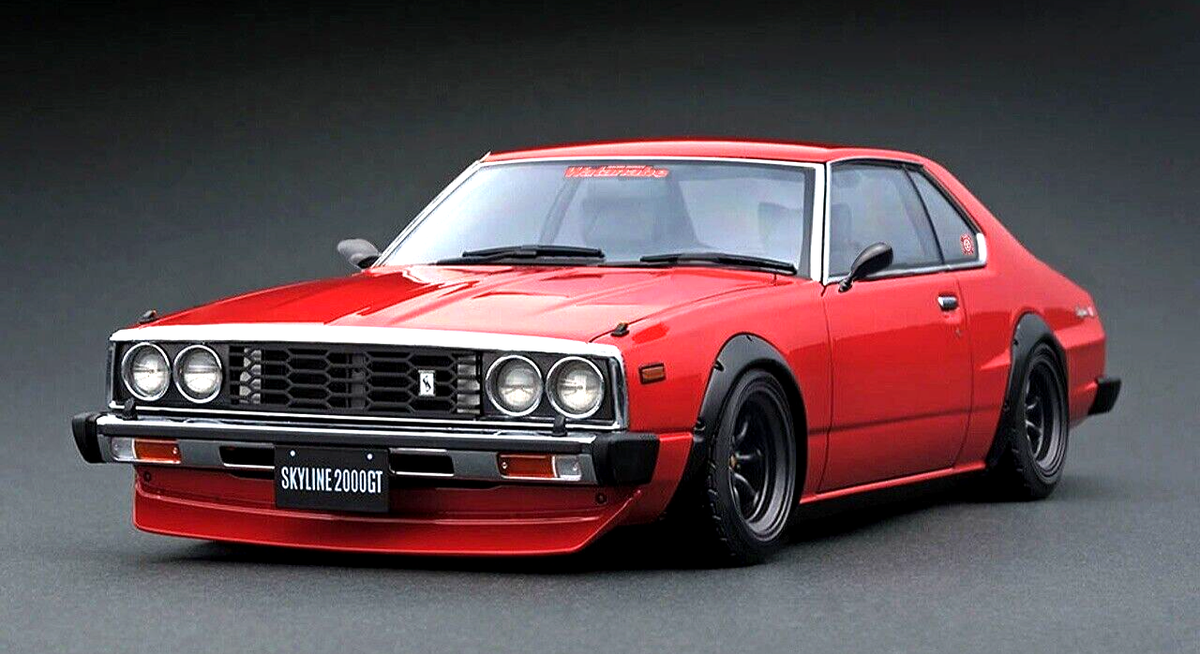 ミニカー ignition model Skyline 2000GT-ES C210 Ignition Model Nissan Skyline 2000 GT-ES (C210) Red 1/18 (Diecast