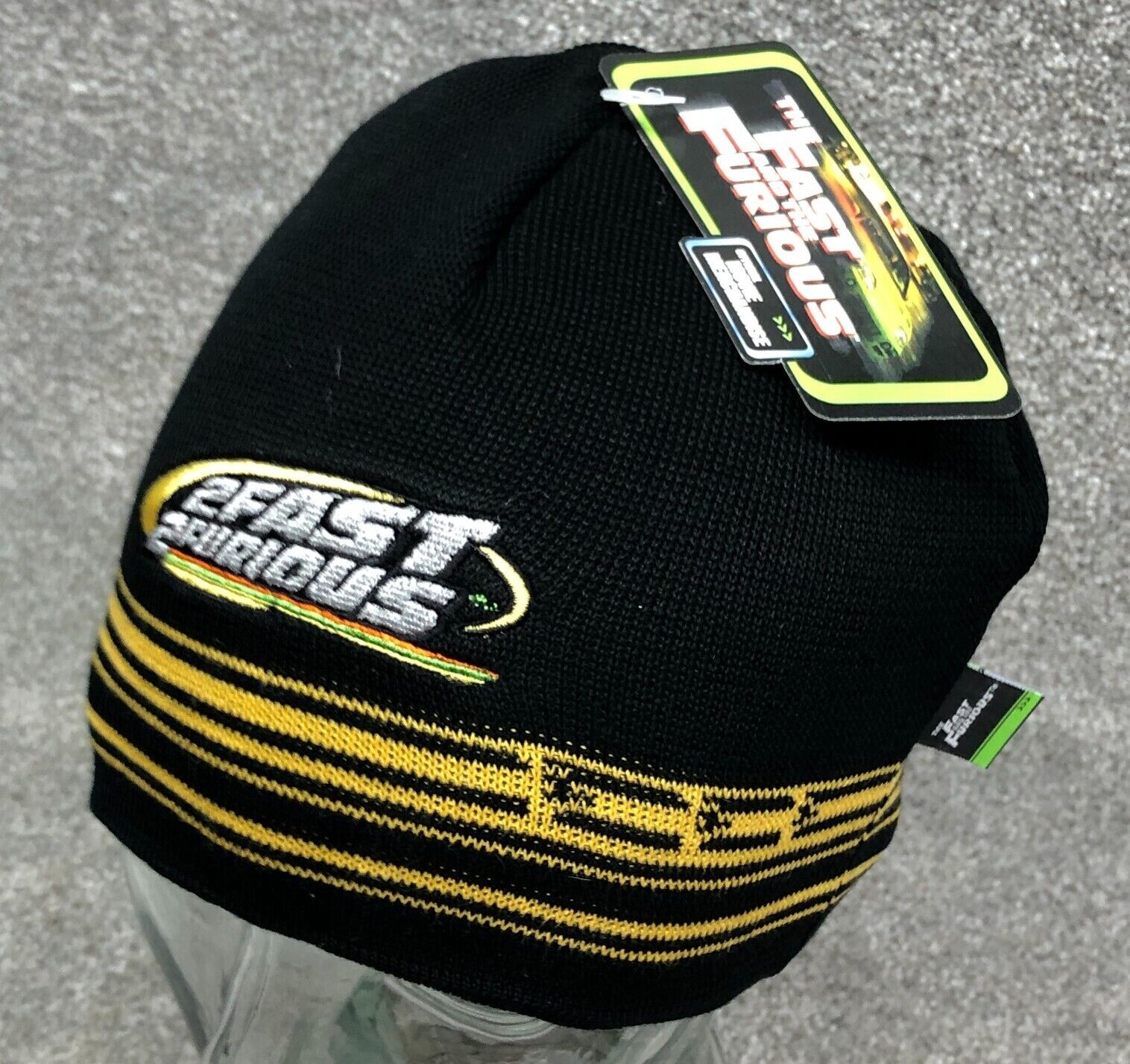 Gorro de punto de sombrero rápido y furioso de colección 2 tobogán rápido 2 tobogán Y2K promoción de película