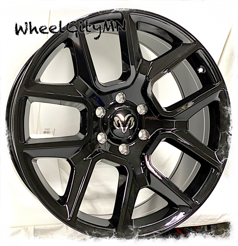 24 X10 Gloss Black 19 Ram 1500 Night Oe Replica 2684 Wheels 6x5 5 25 Ebay