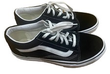 Vans Old Skool Kids Youth Skate Sneakers Shoes Black White Size US 3 UK 2.5