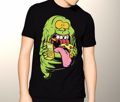 ghostbusters shirt, slimer premium graphic t-shirt s-5xl