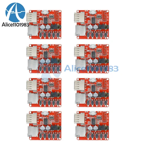 110 3.7-5V Bluetooth Audio Decoder MP3 Player Board Micro USB W/ TF SD Slot LOT