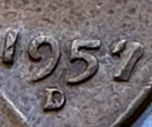 1957-D Lincoln Wheat Cent — photo from another recent sale
