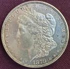 1878 8 TAIL FEATHERS MORGAN SILVER DOLLAR CH BU/PL DETAILS