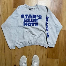 Vintage Hanes Printpro Men’S Gray Stan’S Blue Note Crewneck Size Xl Sports Bar