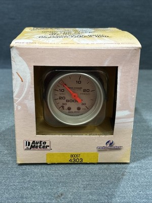 Auto Meter 4303 Ultra Lite Vacuum Boost Mechanical Gauge 2 1/16 30 In.Hg/ 30 PSI