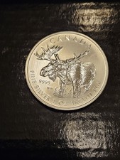 2012 Canadian $5 Maple Leaf Wildlife Series MOOSE BU 9999%