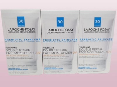 LA ROCHE POSAY TOLERIANE DOUBLE REPAIR MOISTURIZER UV SPF30 3.38 OZ EXP:2026 3PC