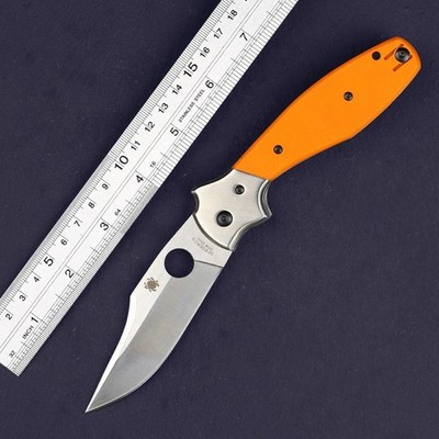 Schempp Knife Saber Tool Steel Blade Thickened Steel Orange G10 Handle Outdoor
