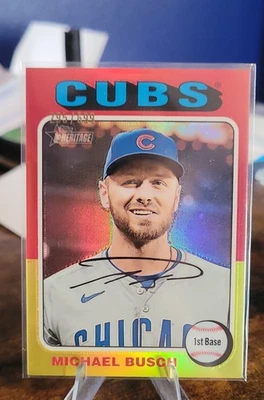 2024 Topps Heritage High Number - Michael Busch #537 Chrome /699 - Image 1 of 3